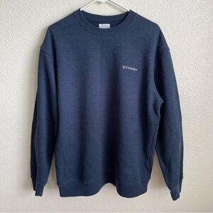 Mens Columbia Pullover Sweater Jacket Large Navy Blue